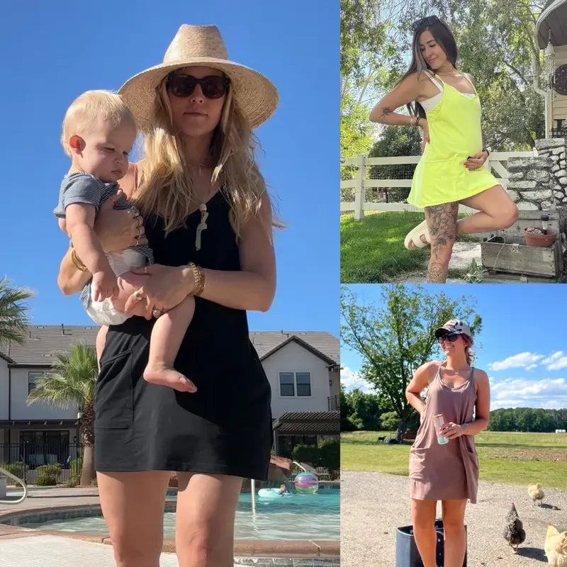 Tanming Athletic Romper Dress